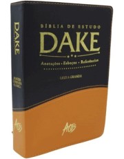 Biblia De Estudo Dake - Preta /Caramelo