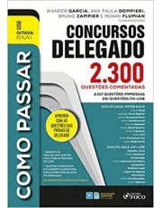 Como Passar Em Concursos De Delegado - 2300 Questoes Comentadas - 8 Ed