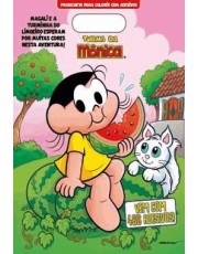 Turma Da Monica - Prancheta Para Colorir Com Adesivos - Magali