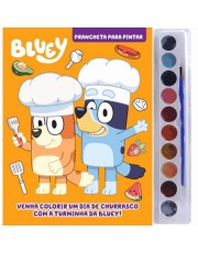 Bluey Prancheta Para Pintar Com Aquarela