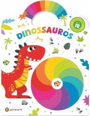 Cata-Vento Colorido - Dinossauros - Livro Para Pintar C/ 12 Giz De Cera Cata-Vento Colorido - Dinossauros - Livro Para Pintar C/ 12 Giz De Cera