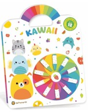 Cata-Vento Colorido - Kawaii - Livro Para Pintar C/ 12 Giz De Cera Cata-Vento Colorido - Kawaii - Livro Para Pintar C/ 12 Giz De Cera