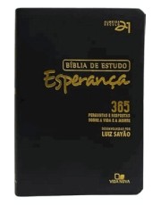 Bíblia De Estudo Esperanca - Capa Preta: 365 Perguntas E Respostas Sobre A Vida E A Morte