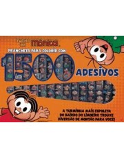 Turma Da Monica - Prancheta Para  Colorir Com 1500 Adesivos - Monica E Cebolinha