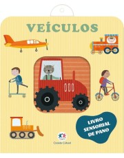 Veiculos - Livro Sensorial De Pano Para Bebes