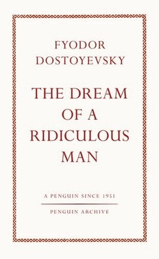 The Dream Of a Ridiculous Man