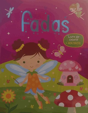 Livro De Colorir Com Adesivos - Fadas
