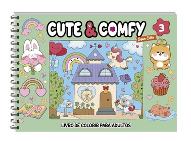 Cute & Comfy Super Extra - Edição 03 - Livro De Colorir Para Adultos