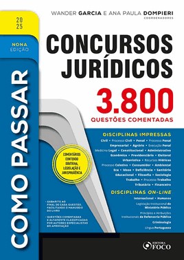 Como Passar Em Concursos Jurídicos - 3800 Questões Comentadas - 9ª Ed - 2025