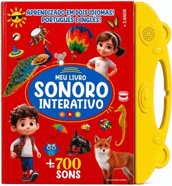 Meu Livro Sonoro Interativo - Português E Inglês - Amarelo
