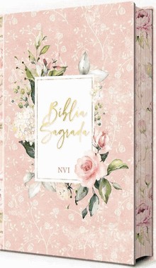 Bíblia Sagrada Flores Rosa