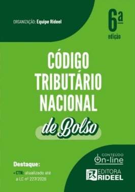 Código Tributário Nacional - Ctn De Bolso - 2026 Rideel