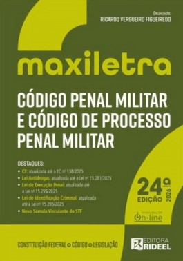 Código Penal Militar E Código De Processo Penal Militar - Maxiletra - 24Ed/26