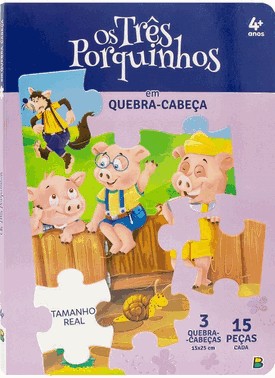 Clássicos Em Quebra-Cabeças: Os Três Porquinhos