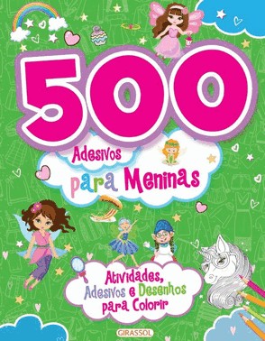 500 Adesivos Para Meninas - Verde
