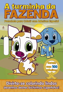 A Turminha Da Fazenda Prancheta Para Colorir Com Adesivos Especial
