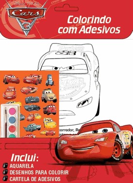 Disney Colorindo Com Adesivos - Carros