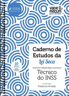 Caderno De Estudos Da Lei Seca Volume Único - Técnico Do Inss (2026)