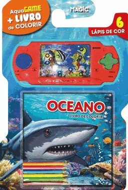 Livro De Colorir Oceano + Aqua Game