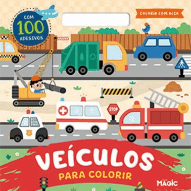 Carros - Com 100 Adesivos