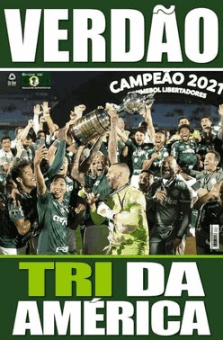 Superposter Palmeiras - Tri-Campeao Da America 2021