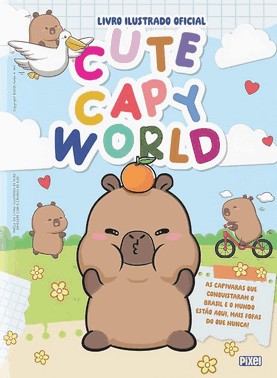 Livro Ilustrado Cute Capy World: Kit album Cortesia + 10 Envelopes