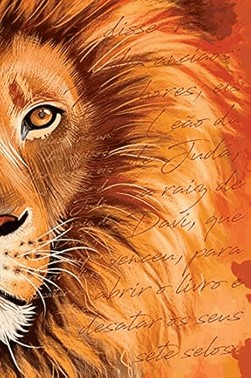 Biblia Acf Slim Leao Laranja Letra Normal: Almeida Corrigida Fiel