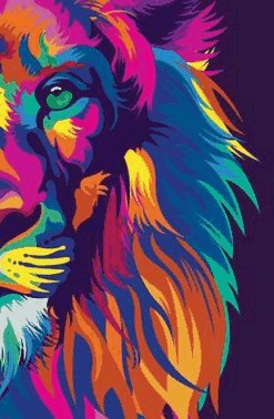 Biblia Nvt Lion Colors - Letra Grande - Nova Versao Transformadora