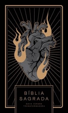 Biblia Nvt Coracao All Black - Letra Normal - Nova Versao Transformadora