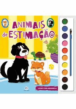 Livro Com Aquarela - Animais De Estimacao