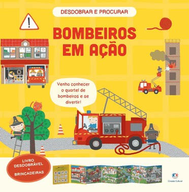 Bombeiros Em Acao - Livro Desdobravel + Brincadeiras