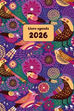 Livro Agenda 2026 - Capa Passaros