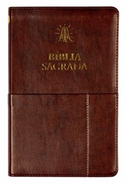 Biblia Sagrada Slim Acf - Marrom, Com Bolso