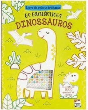Livro De Colorir Brilhante - Dinossauros