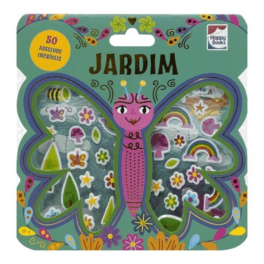 Livro Com Adesivos Fofinhos: Jardim