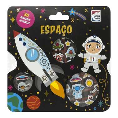 Livro Com Adesivos Fofinhos: Espaco