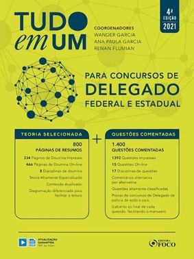 Tudo Em Um para Concursos De Delegado Federal Estadual - 04Ed/21
