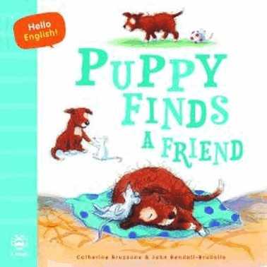 Hello English - Puppy Finds A Friend - Com Qr Code