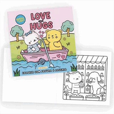Sunny Vibes - Love And Hugs - Colorir Com Fofura E Alegria