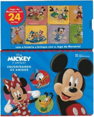Mickey E Amigos - Encontrando Os Amigos - Livro + Jogo Da Memoria
