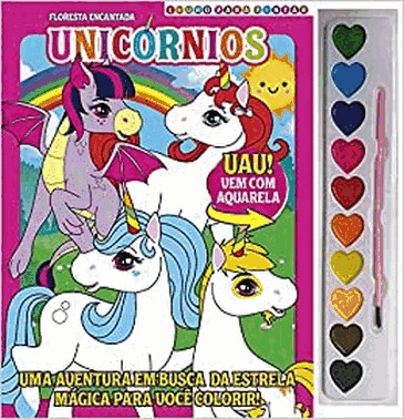 Floresta Encantada: Unicornios - Para Pintar
