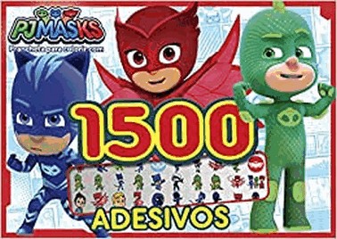 Pj Masks - Prancheta Para Colorir Com 1500 Adesivos