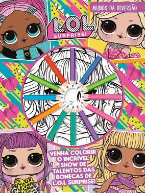 Lol Surprise - Mundo Da Diversao - (Com 12 Lapis De Cor)