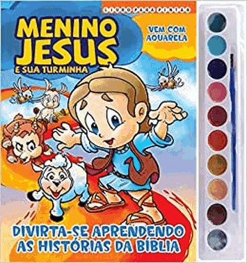 Menino Jesus - Para Pintar - Aquarela 10 Cores