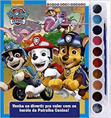 Patrulha Canina Livro Para Pintar Com Aquarela