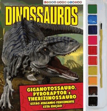 Dinossauros Livro Para Pintar Com Aquarela