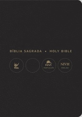 Biblia Nvi Portugues/Ingles - Capa Luxo - Preta - 2 Ed