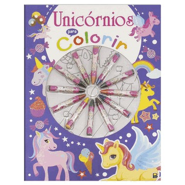 Cores Em Acao! - Unicornios Para Colorir