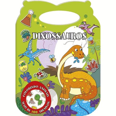 Colorindo Animais - Um Livro Com Alca: Dinossauros