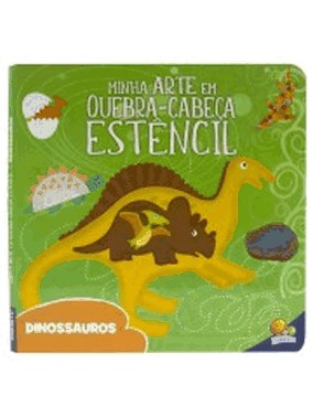 Minha Arte Em Quebra-Cabeca Estencil - Dinossauros